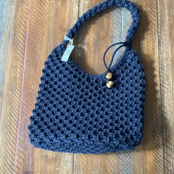 Women’s Madewell Carmen Rope Bag New NWT Crochet Woven Purse - Picture 4 of 8